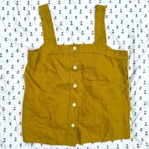 Everlane Ochre Picnic Button Tank